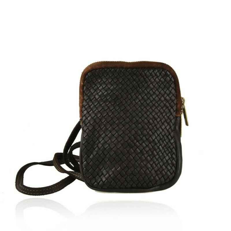 BZNA Bag Kate Braun italy Designer mobile Handytasche Ledertasche Umhängetasche