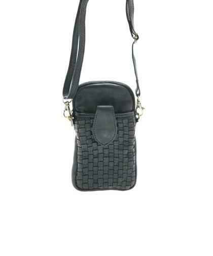 BZNA Bag Lilja Black Designer mobile Handytasche Ledertasche Umhängetasche