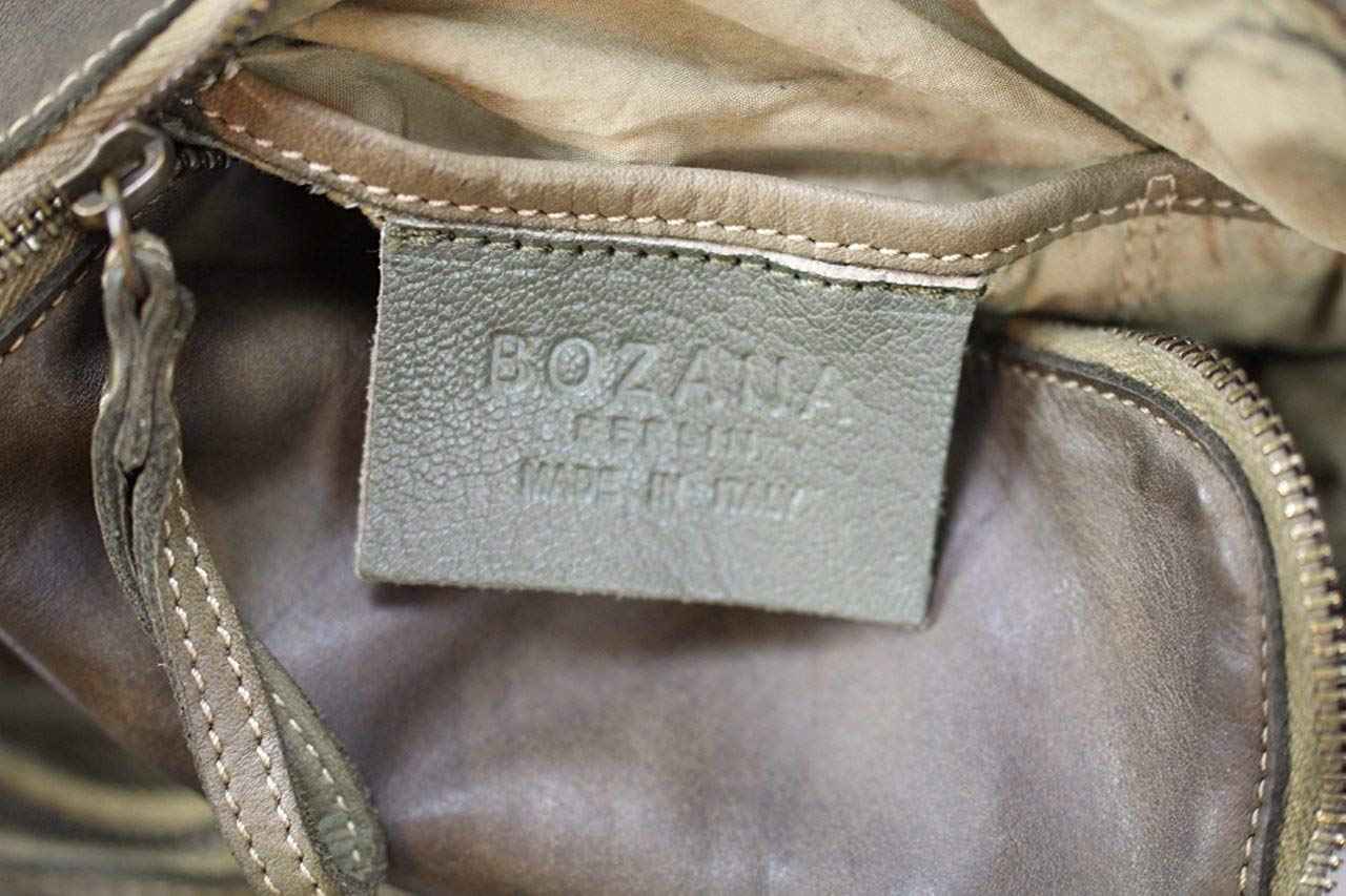 BZNA Bag Richie verde Backpacker Designer Rucksack Damenhandtasche Schultertasche Leder Nappa sheep ItalyNeu