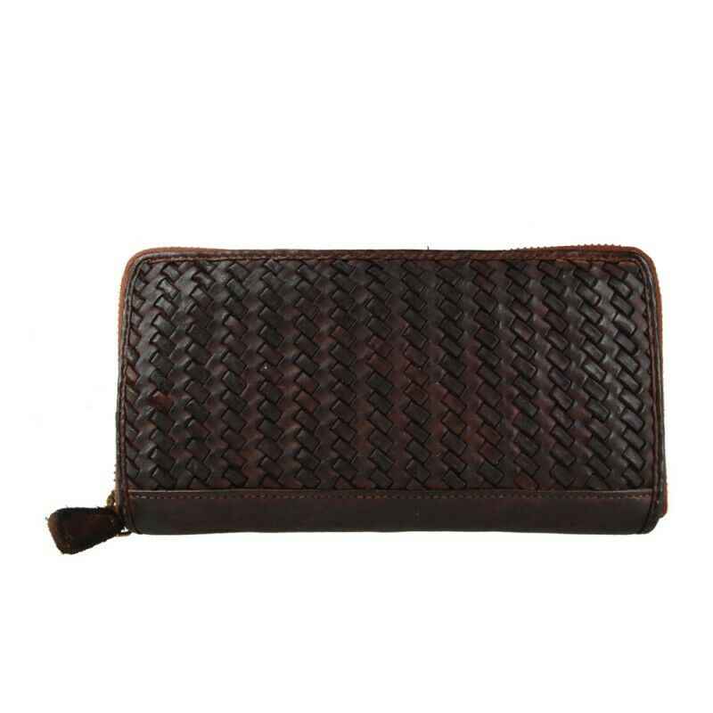 BZNA Berlin Daisy Braun Wallet Leather Leder Portemonnaie Geldbörse Clutch