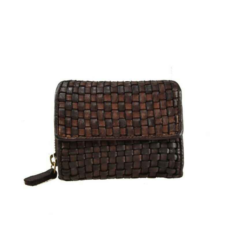 BZNA Berlin Gia Braun Wallet Leather Leder Portemonnaie Geldbörse Clutch