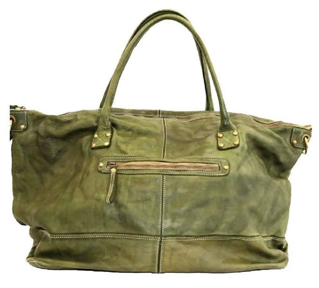 BZNA Bag Joe Grün Italy Designer Weekender Damen Reise Tasche Handtasche Schultertasche Leder Shopper Neu - B Z N A