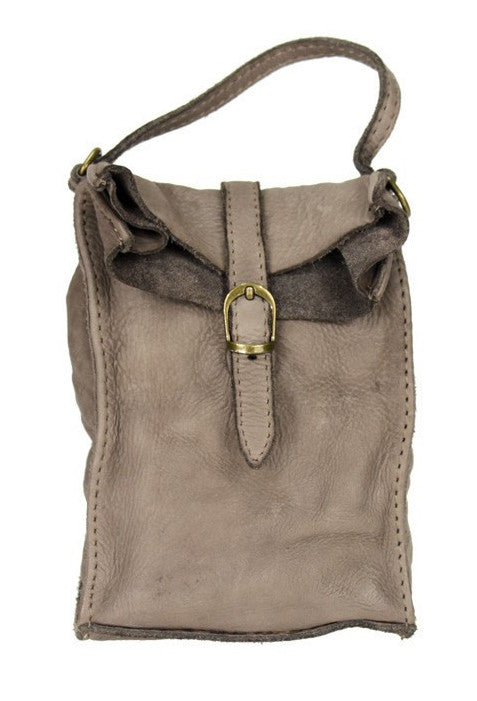 BZNA Bag Finja Taupe Designer mobile Handytasche Ledertasche Umhängetasche - B Z N A