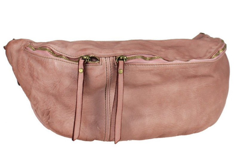 BZNA Bag Luigi Rosa Italy Designer Gürteltasche Bauchtasche Fanny Bag Umhängetasche Schultertasche Tasche Leder Shopper Neu - B Z N A