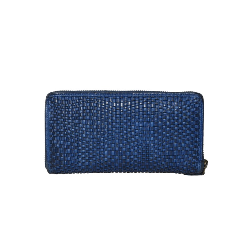 BZNA Berlin Daisy Blau Wallet Leather Leder Portemonnaie Geldbörse Clutch - B Z N A