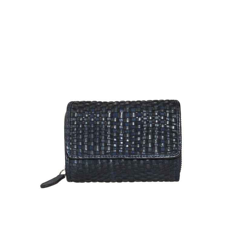 BZNA Berlin Gia Blau Wallet Leather Leder Portemonnaie Geldbörse Clutch