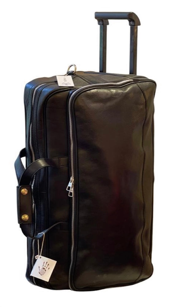 BZNA Firenze Bag Domenico Piccolo schwarz black Trolley Weekender Rollkoffer Reisetasche Business Bag Italy Handtasche Tasche Leder Neu - B Z N A