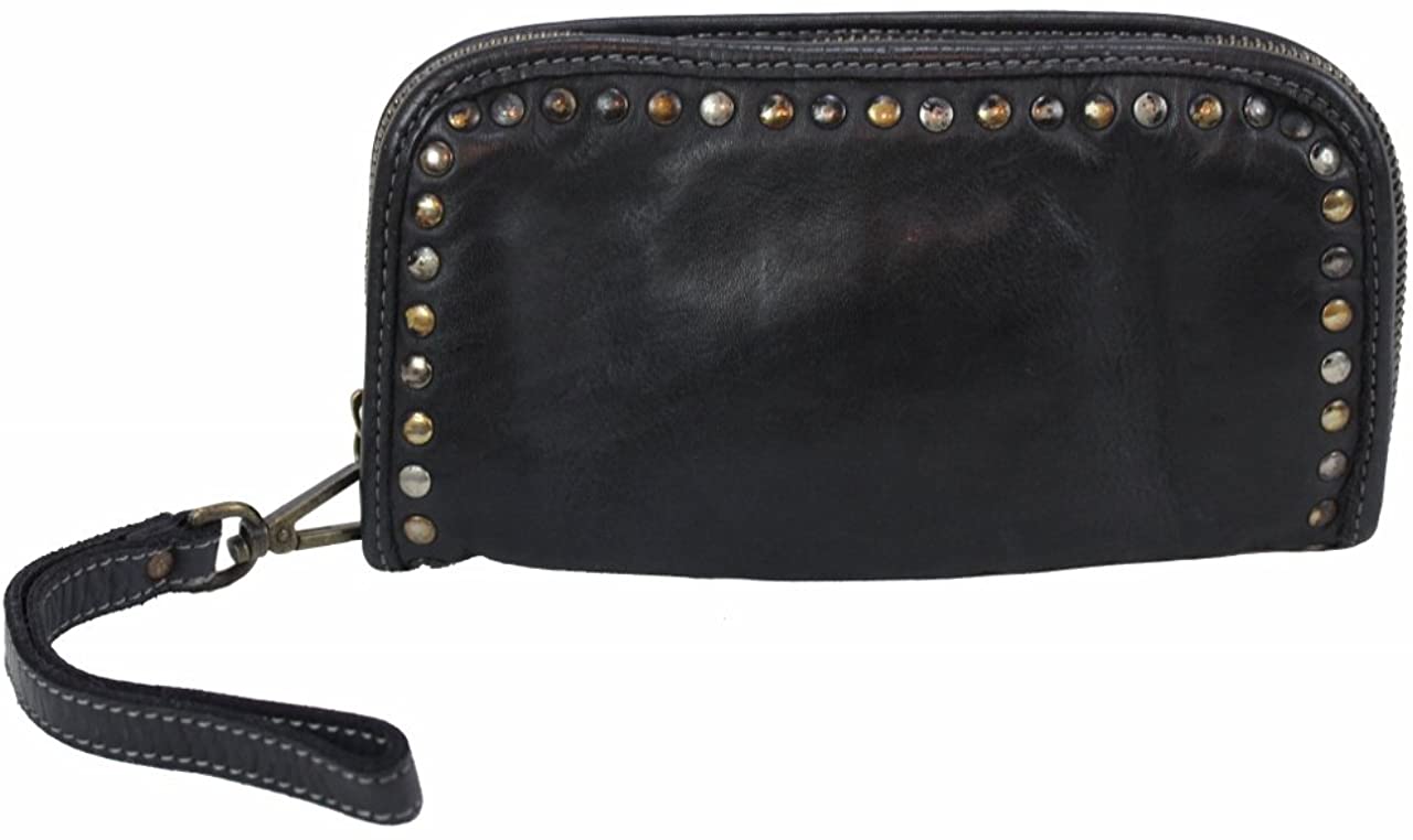 BZNA Berlin Romy nero Wallet Clutch Leather Leder Portemonnaie Geldbörse Neu - B Z N A