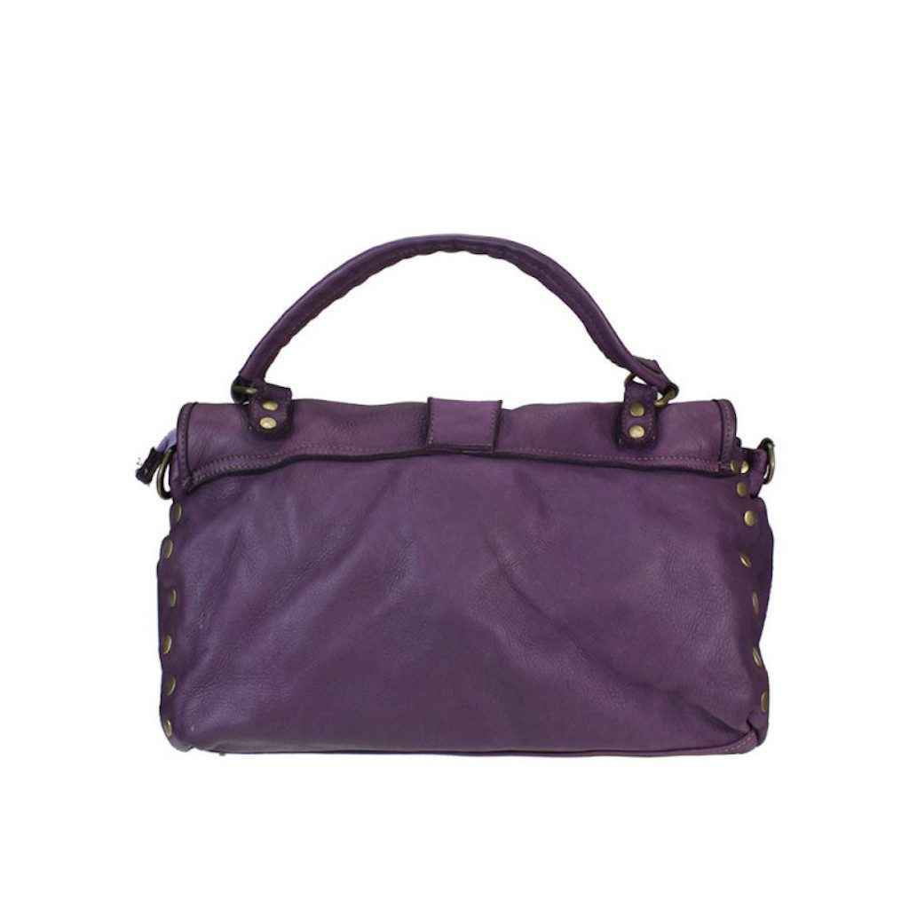 BZNA Bag Lamia Lila italy Designer Leder Schulter Ledertasche Umhängetasche