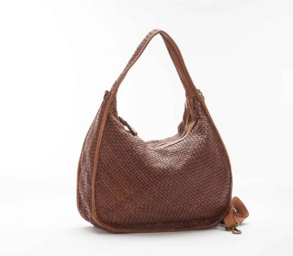 BZNA Bag Sanna Cognac Italy Designer Business Handtasche Schultertasche Tasche Leder