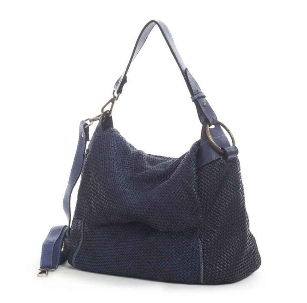 BZNA Bag Tarja Blau Italy Designer Messenger Damen Handtasche Schultertasche