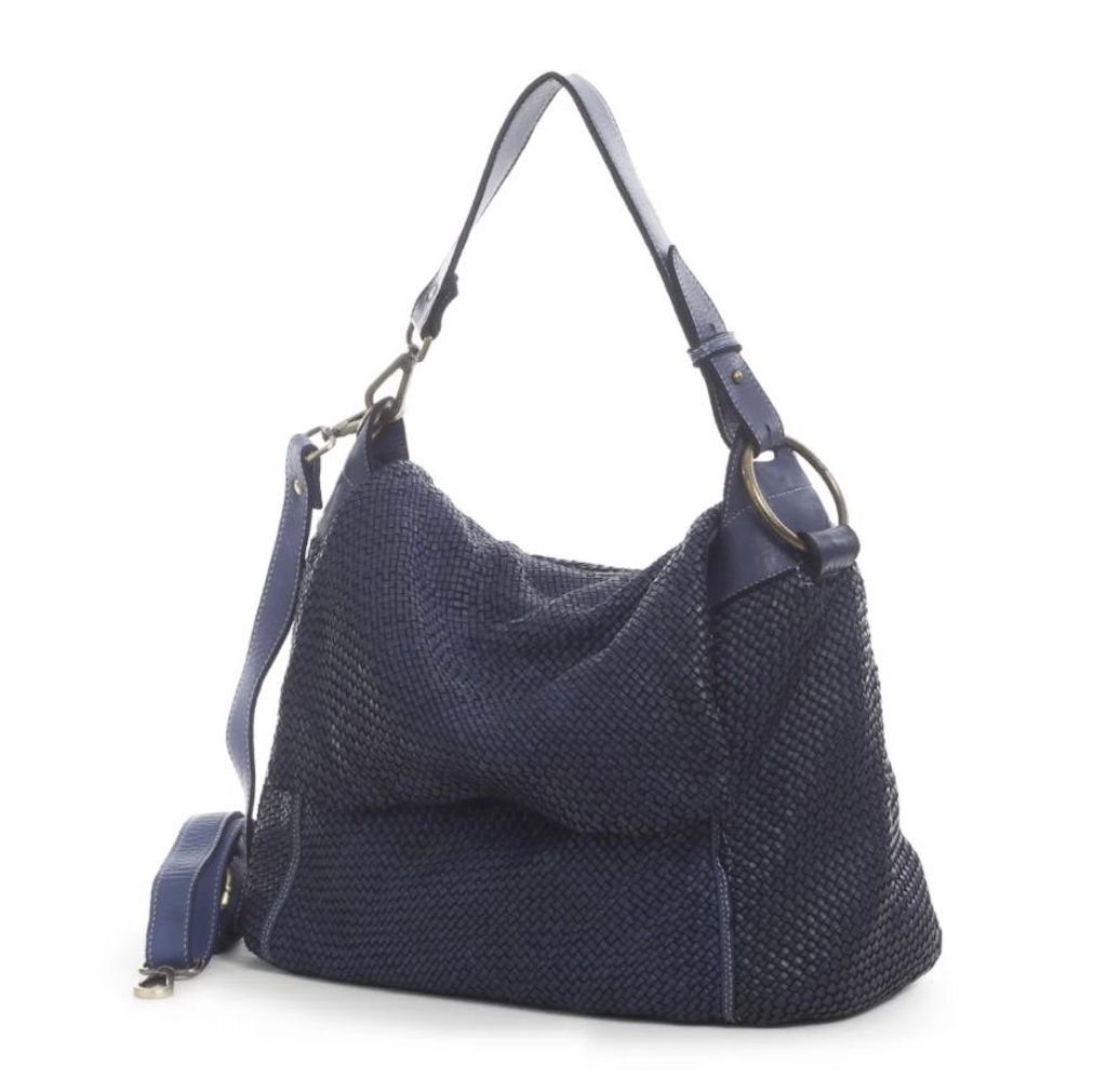 BZNA Bag Tarja Blau Italy Designer Messenger Damen Handtasche Schultertasche - B Z N A