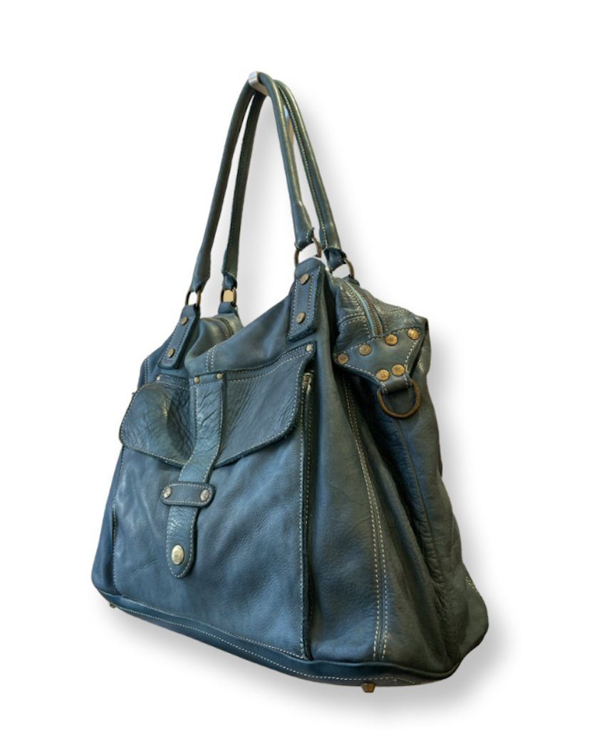 BZNA Bag Viola Beige Italy Designer Damen Handtasche Ledertasche Schultertasche Tasche Leder Shopper Neu