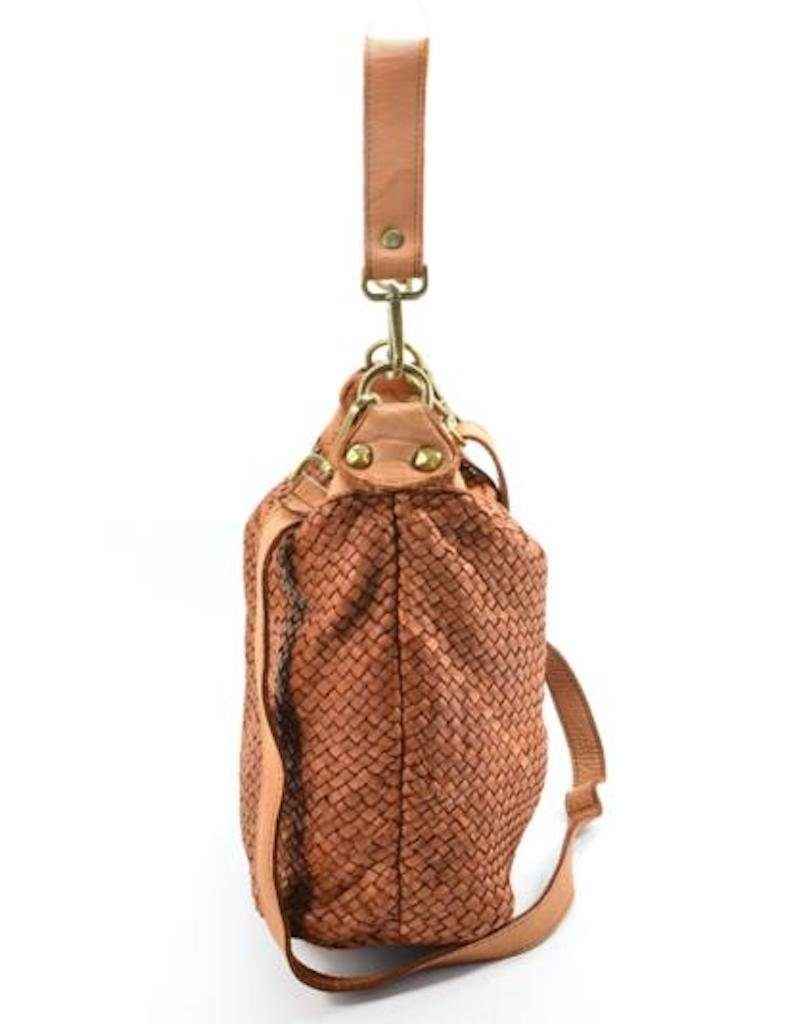 BZNA Bag Briana Beige Italy Designer Beutel Umhängetasche Damen Handtasche Leder