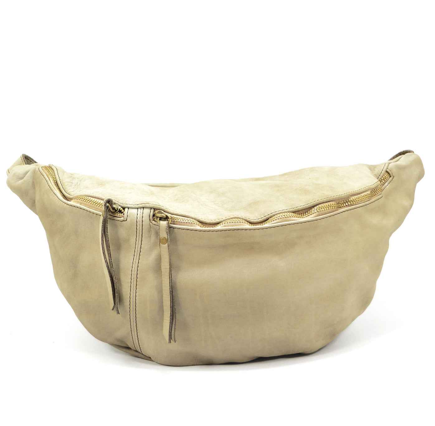 BZNA Bag Luigi Beige Italy Designer Gürteltasche Bauchtasche Fanny Bag Umhängetasche Schultertasche Tasche Leder Shopper Neu