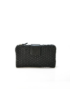 BZNA Berlin Karla Schwarz Wallet Leather Leder Portemonnaie Geldbörse Clutch - B Z N A