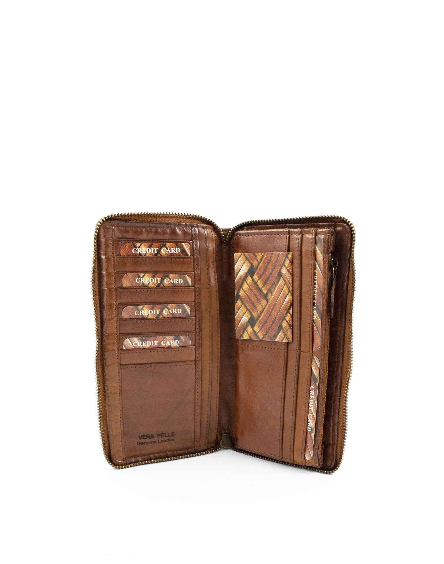 BZNA Berlin Alba Schwarz Wallet Leather Leder Portemonnaie Geldbörse Clutch