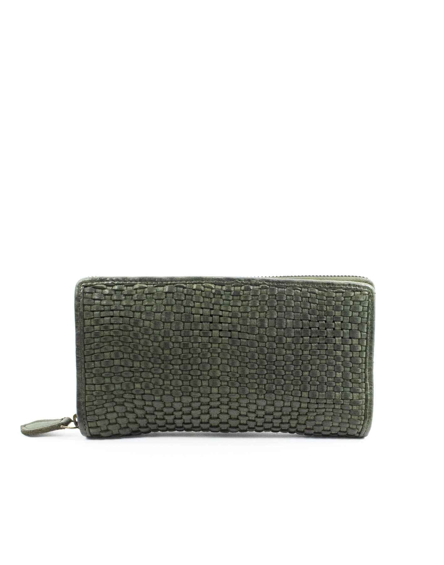 BZNA Berlin Alba Grün Wallet Leather Leder Portemonnaie Geldbörse Clutch