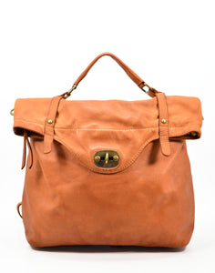 BZNA Bag Gabi cognac Backpacker Designer Rucksack Damenhandtasche Schultertasche Leder Nappa ItalyNeu