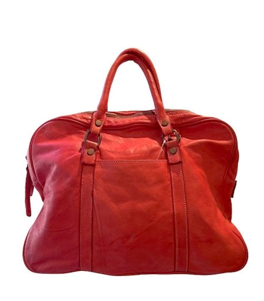 BZNA Berlin Sofia Rot Vintage Business Aktentasche Handtasche Damentasche Herrentasche Echt Leder Ledertasche Handtasche Bag