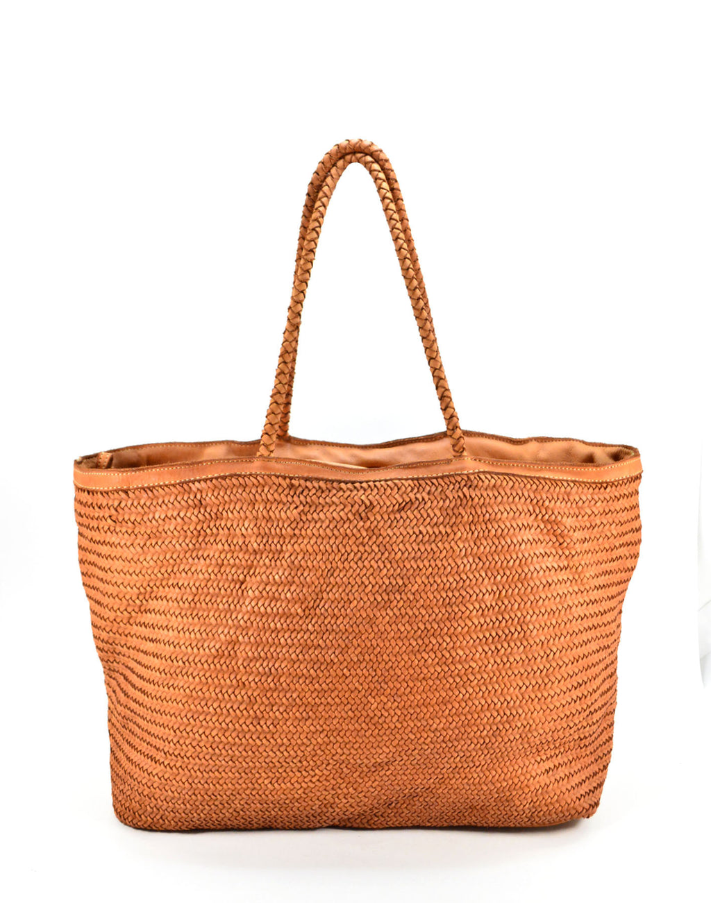 BZNA Bag Jasmina Cognac Italy Damen Shopper Handtasche Schultertasche Tasche Leder - B Z N A