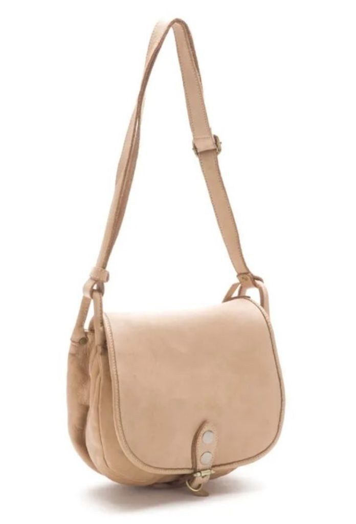 BZNA Schultertasche Taina beige Italy Designer Handtasche Ledertasche Umhängetasche - B Z N A