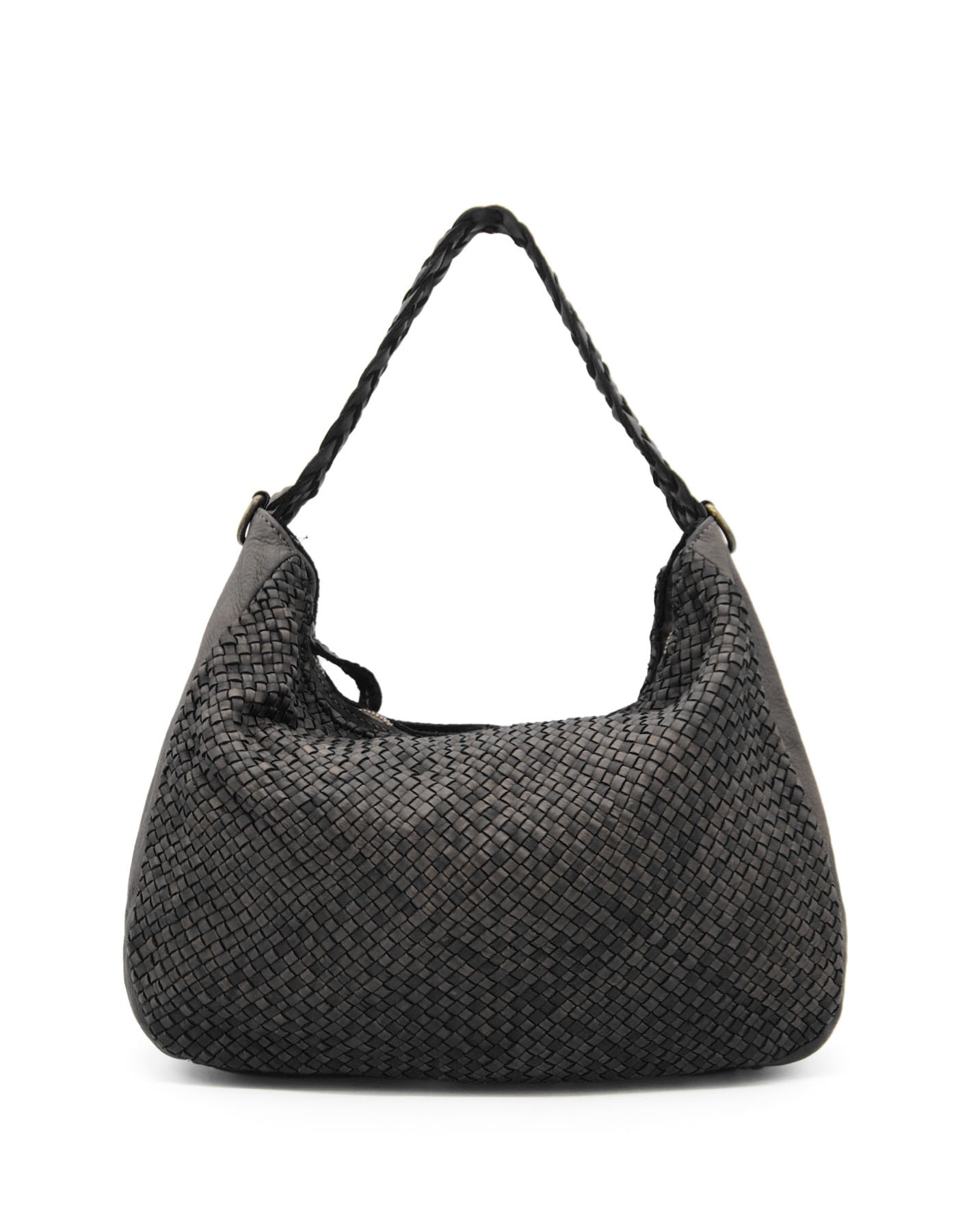 BZNA Bag Sandra Schwarz Italy Designer Umhängetasche Ledertasche Schultertasche Tasche Leder