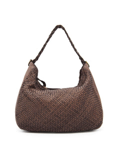 BZNA Bag Sandra Braun Italy Designer Umhängetasche Ledertasche Schultertasche Tasche Leder