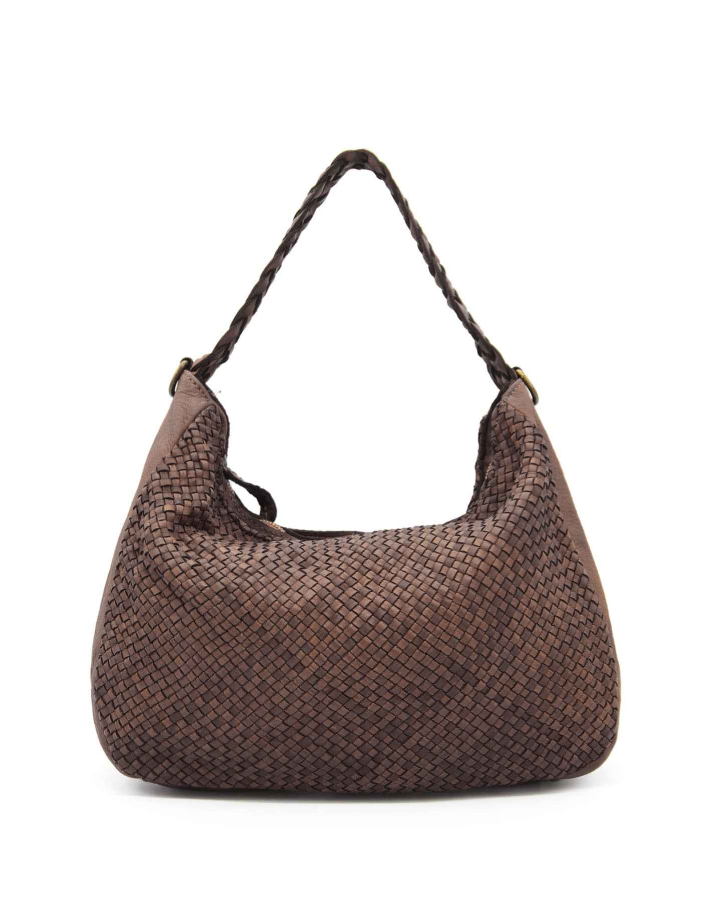 BZNA Bag Sandra Braun Italy Designer Umhängetasche Ledertasche Schultertasche Tasche Leder