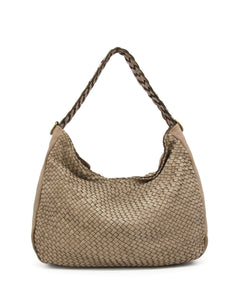 BZNA Bag Sandra Taupe Italy Designer Umhängetasche Ledertasche Schultertasche Tasche Leder