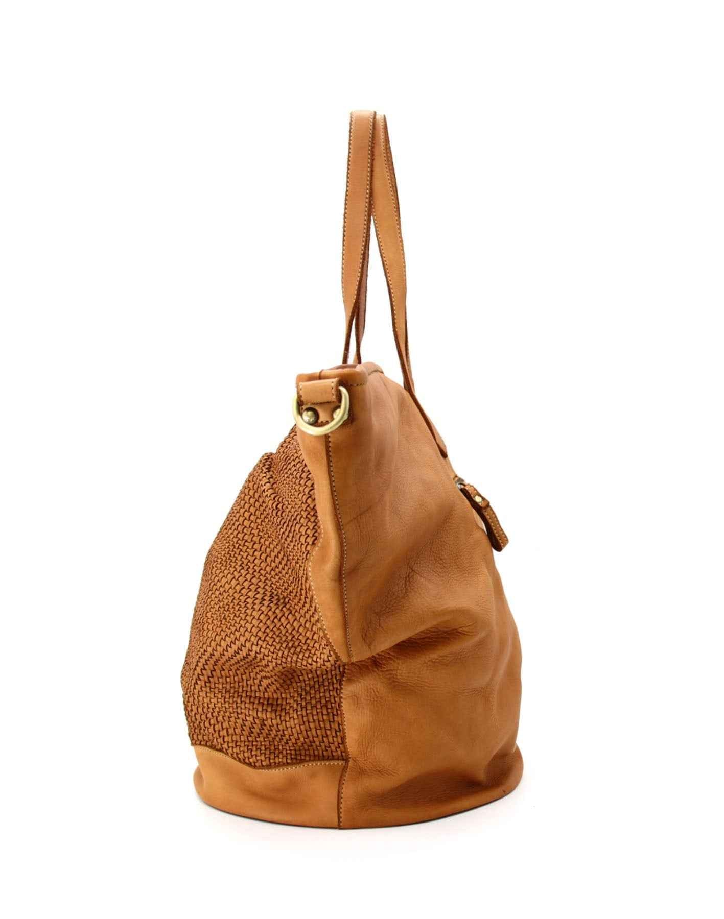 BZNA Bag Patch Grün  Designer XXL Shopper Damen Handtasche Schultertasche