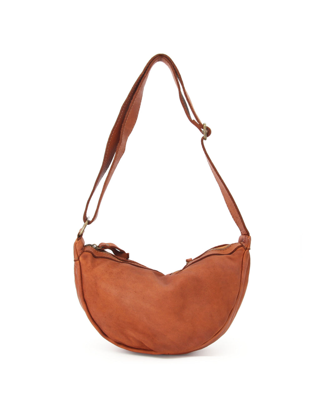 BZNA Bag Salma Cognac Italy Designer Umhängetasche Fanny Bag Schultertasche Tasche Leder Neu - B Z N A