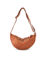 Lade das Bild in den Galerie-Viewer, BZNA Bag Salma Cognac Italy Designer Umhängetasche Fanny Bag Schultertasche Tasche Leder Neu - B Z N A
