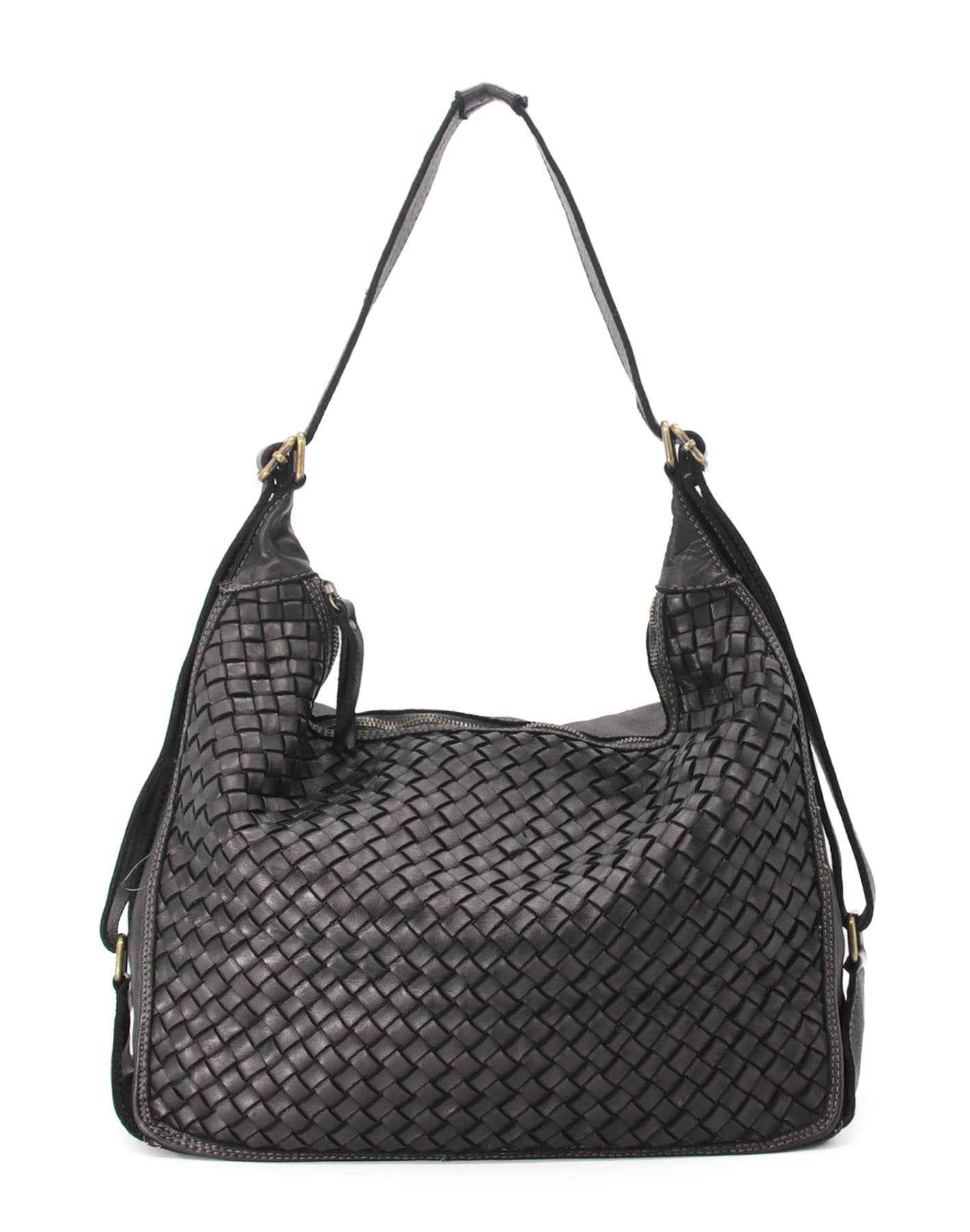 BZNA Bag Lory Black Backpacker Designer Rucksack Damenhandtasche Schultertasche