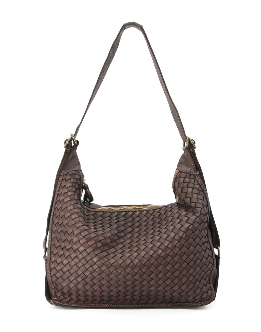 BZNA Bag Lory Braun Backpacker Designer Rucksack Damenhandtasche Schultertasche - B Z N A