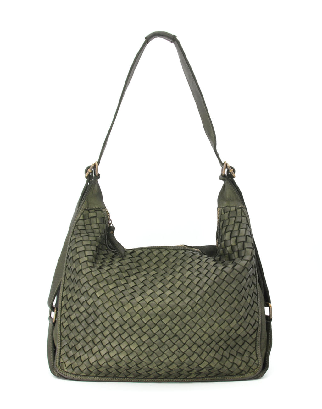 BZNA Bag Lory Grün Backpacker Designer Rucksack Damenhandtasche Schultertasche - B Z N A