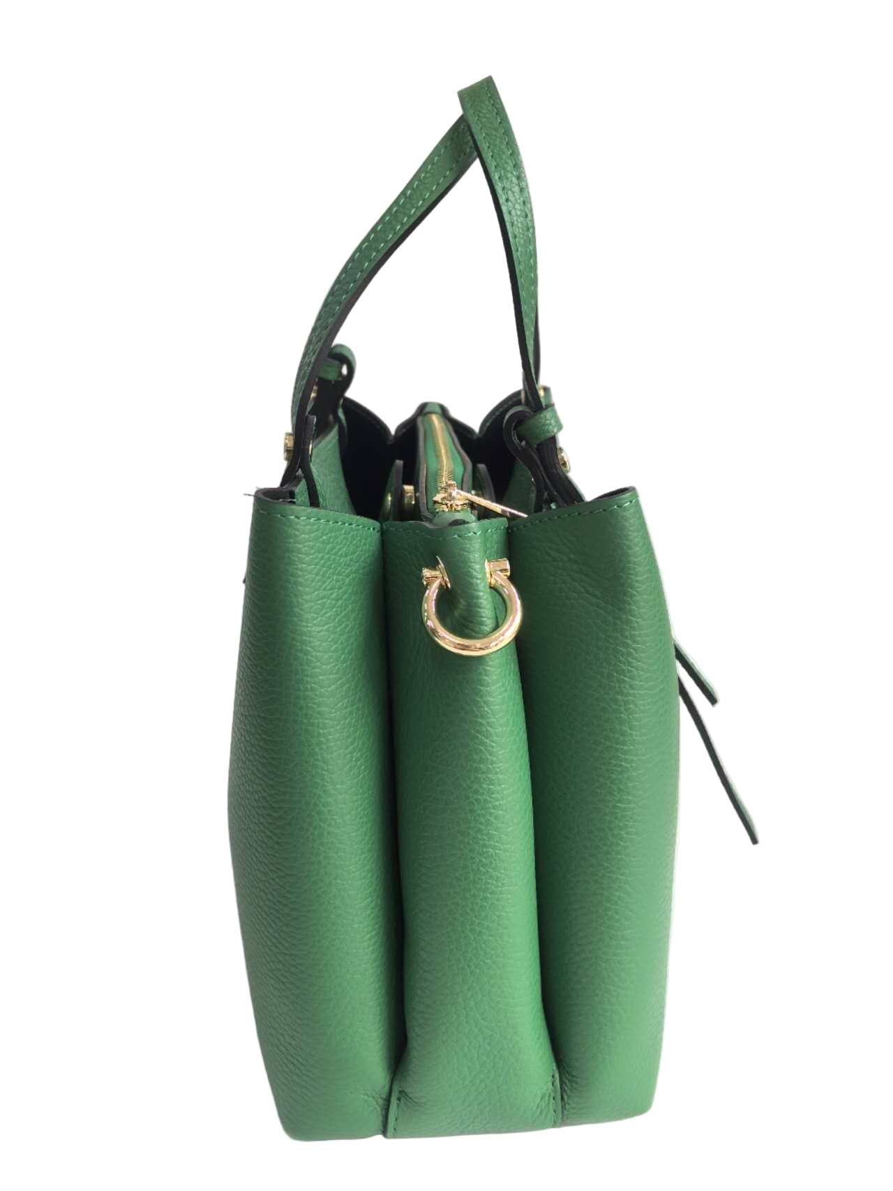 BZNA Bag Latona Grün Leder Italy Damen Handtasche Schultertasche Tasche - B Z N A