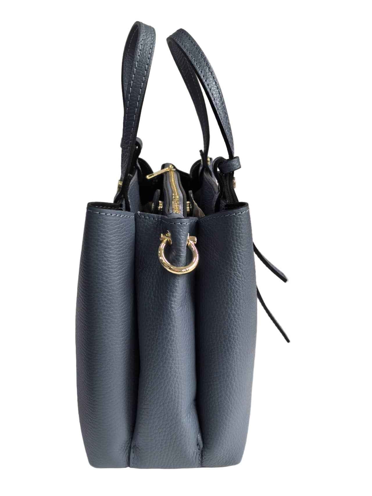 BZNA Bag Latona Dunkelblau Leder Italy Damen Handtasche Schultertasche Tasche