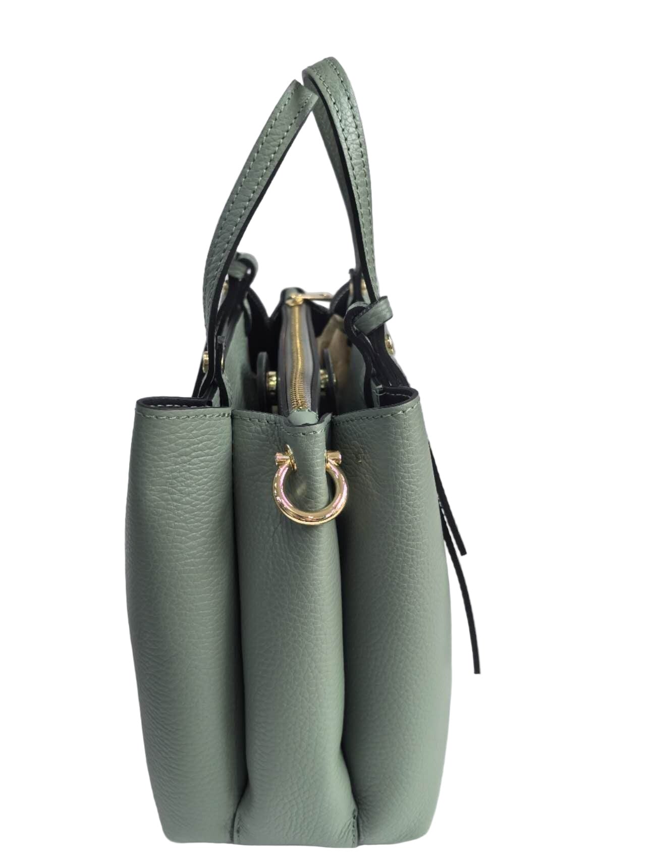 BZNA Bag Latona Mint Grün Leder Italy Damen Handtasche Schultertasche Tasche - B Z N A