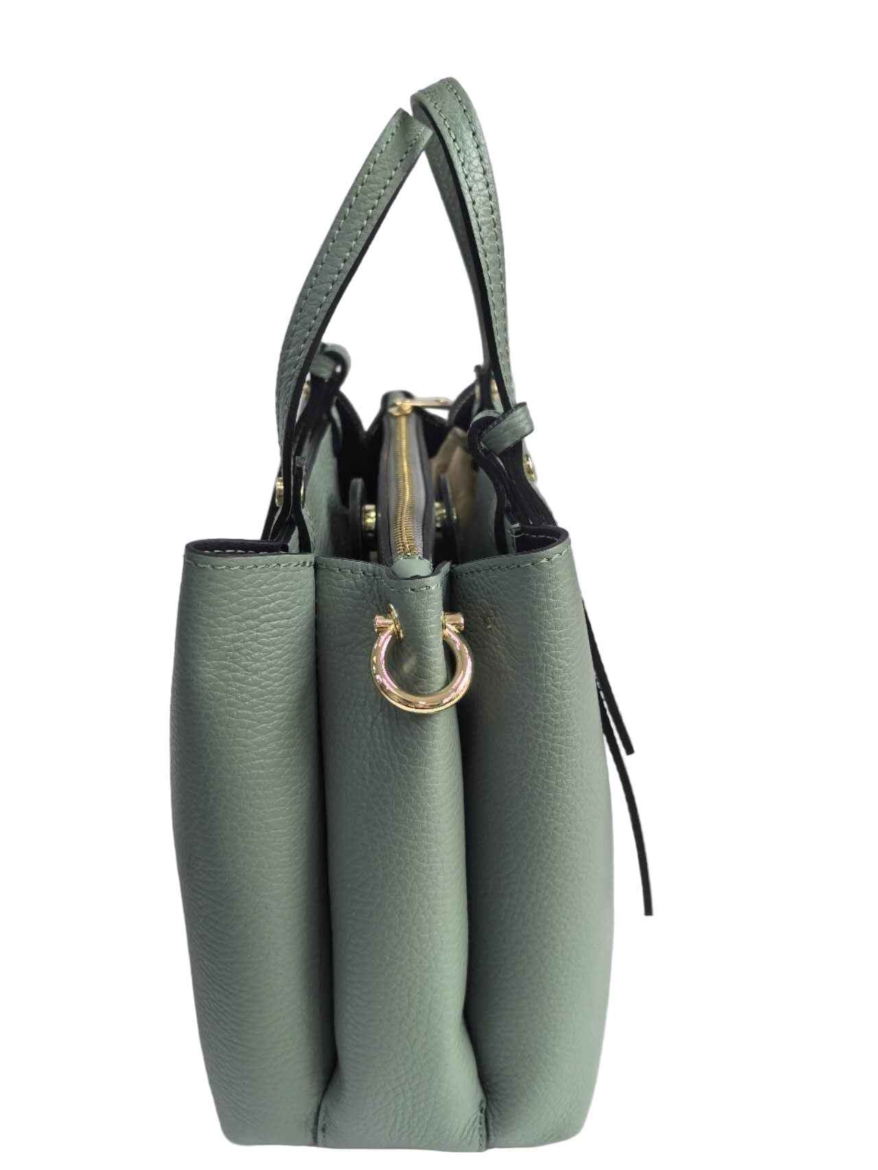BZNA Bag Latona Mint Grün Leder Italy Damen Handtasche Schultertasche Tasche