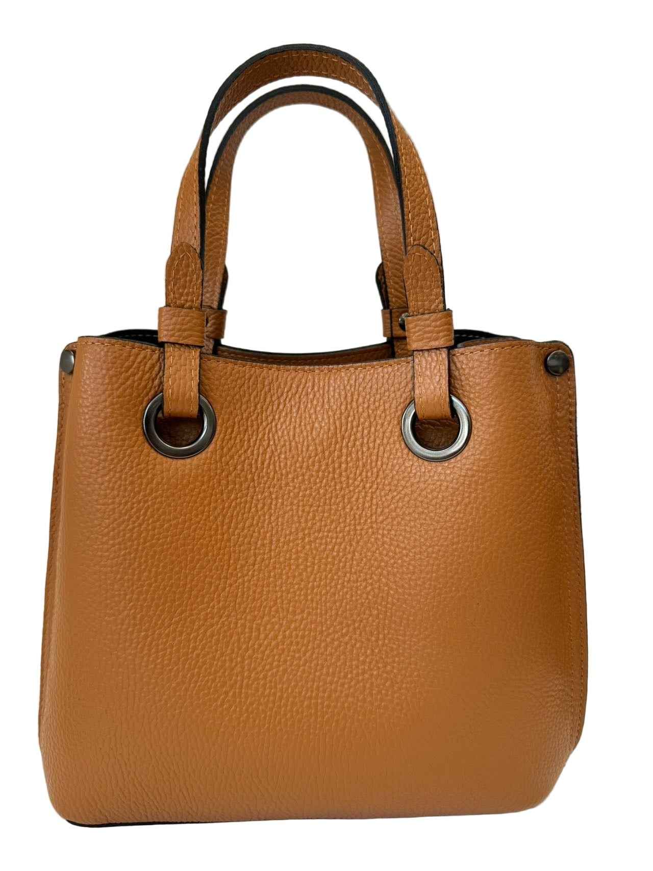 BZNA Bag Hana Cognac Leder Italy Damen Handtasche Schultertasche Tasche