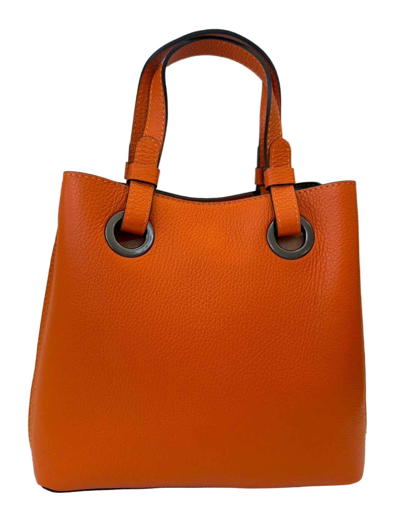 BZNA Bag Hana Orange Leder Italy Damen Handtasche Schultertasche Tasche