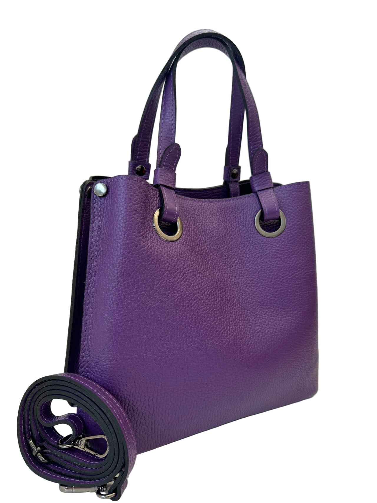 BZNA Bag Hana Viola Leder Italy Damen Handtasche Schultertasche Tasche