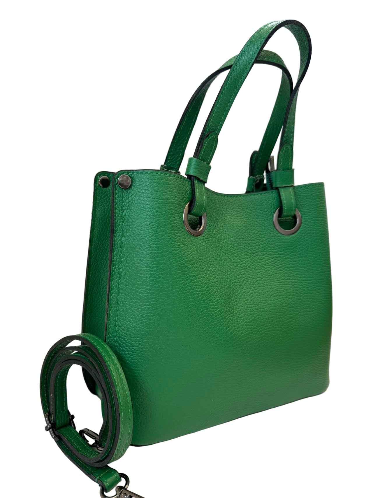 BZNA Bag Hana Esmerald Green Leder Italy Damen Handtasche Schultertasche Tasche