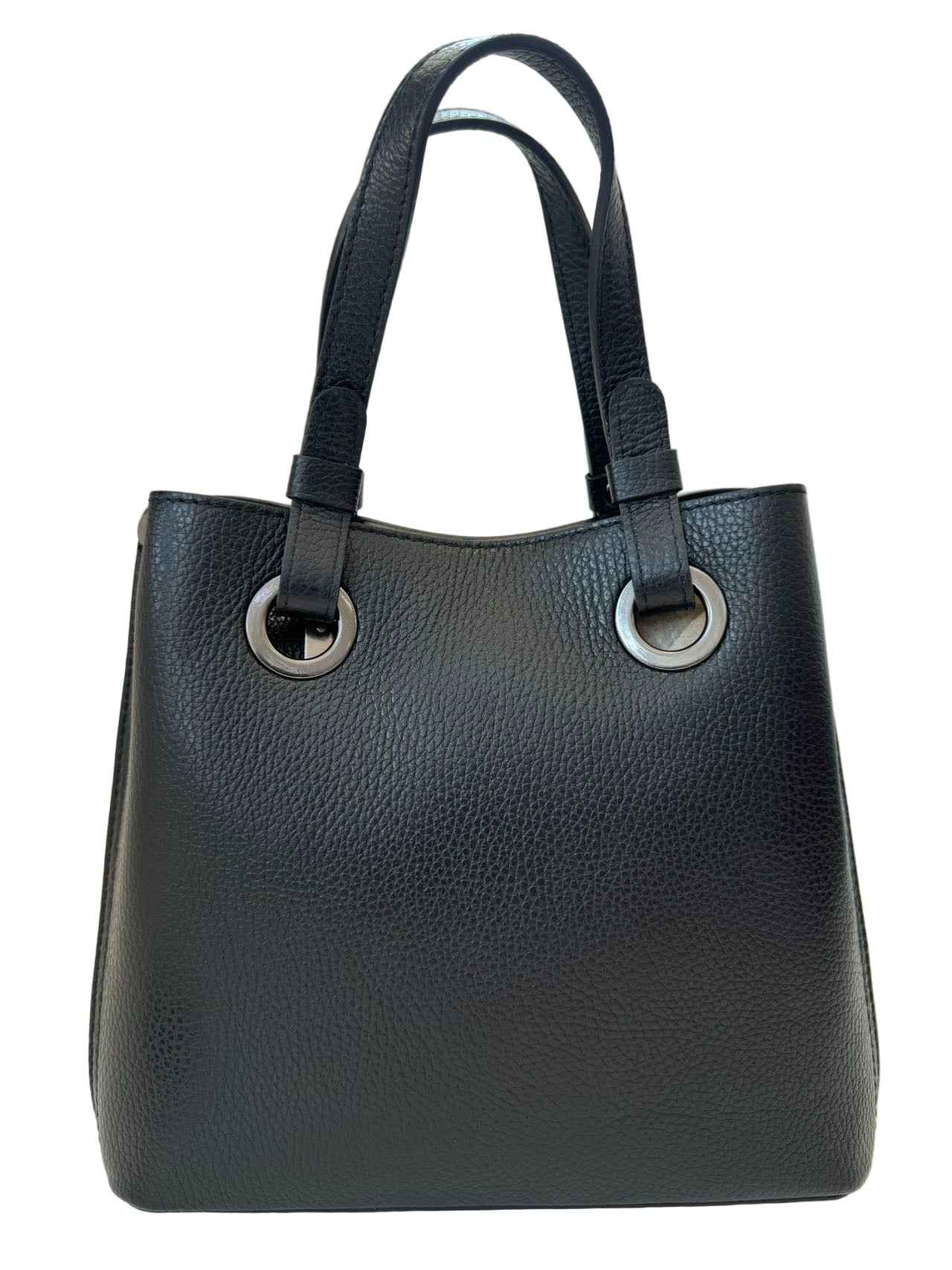 BZNA Bag Hana Schwarz Leder Italy Damen Handtasche Schultertasche Tasche