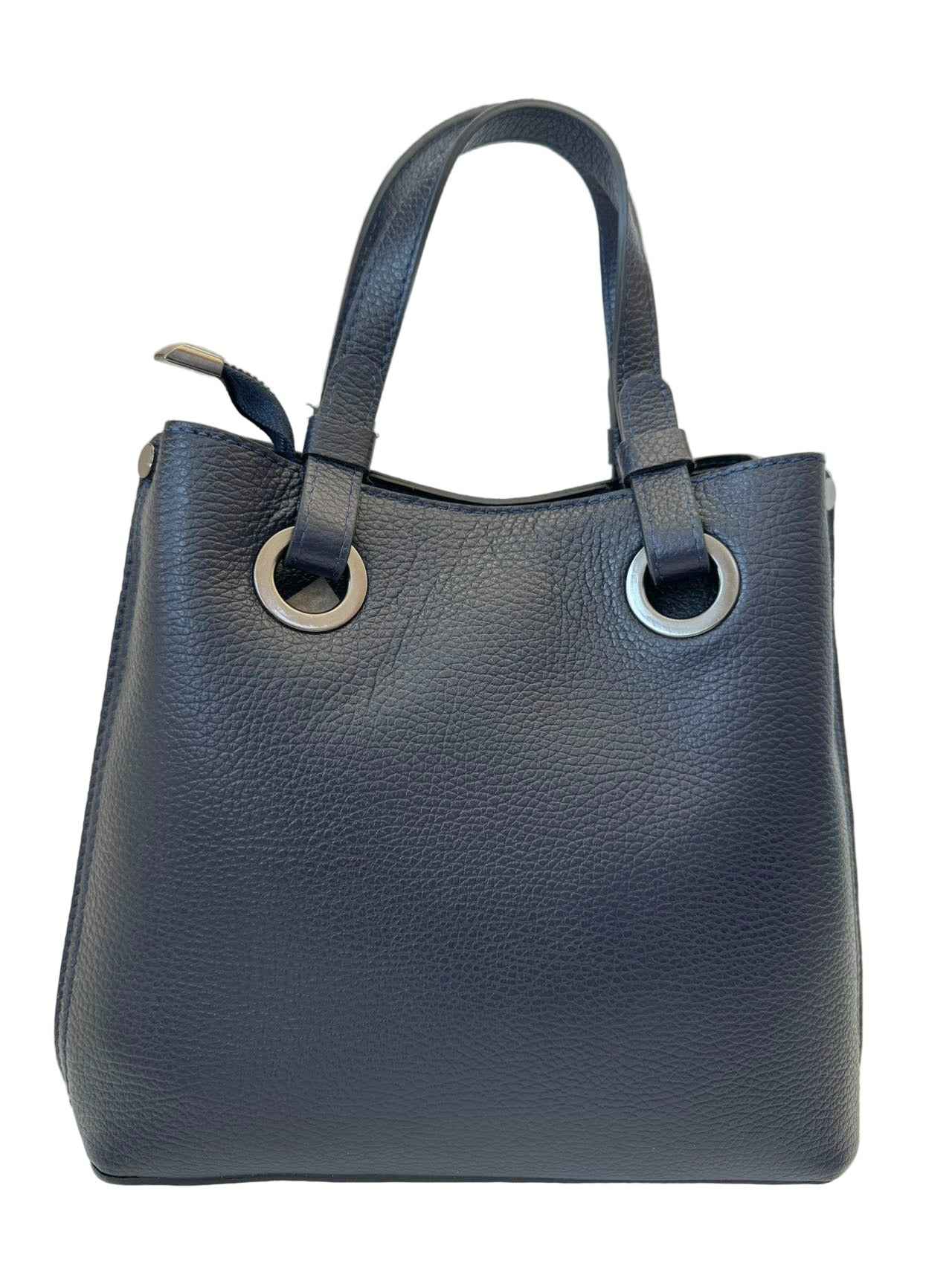 BZNA Bag Hana Dunkelblau Leder Italy Damen Handtasche Schultertasche Tasche
