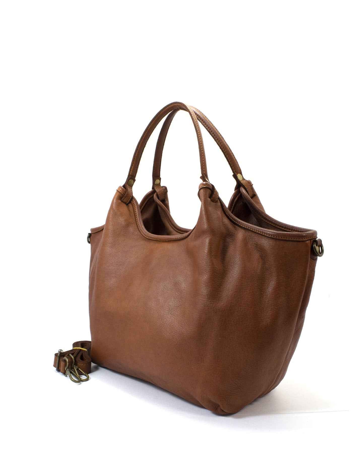 BZNA Bag Leandra Grün Italy Damen Shopper Handtasche Schultertasche Tasche Leder
