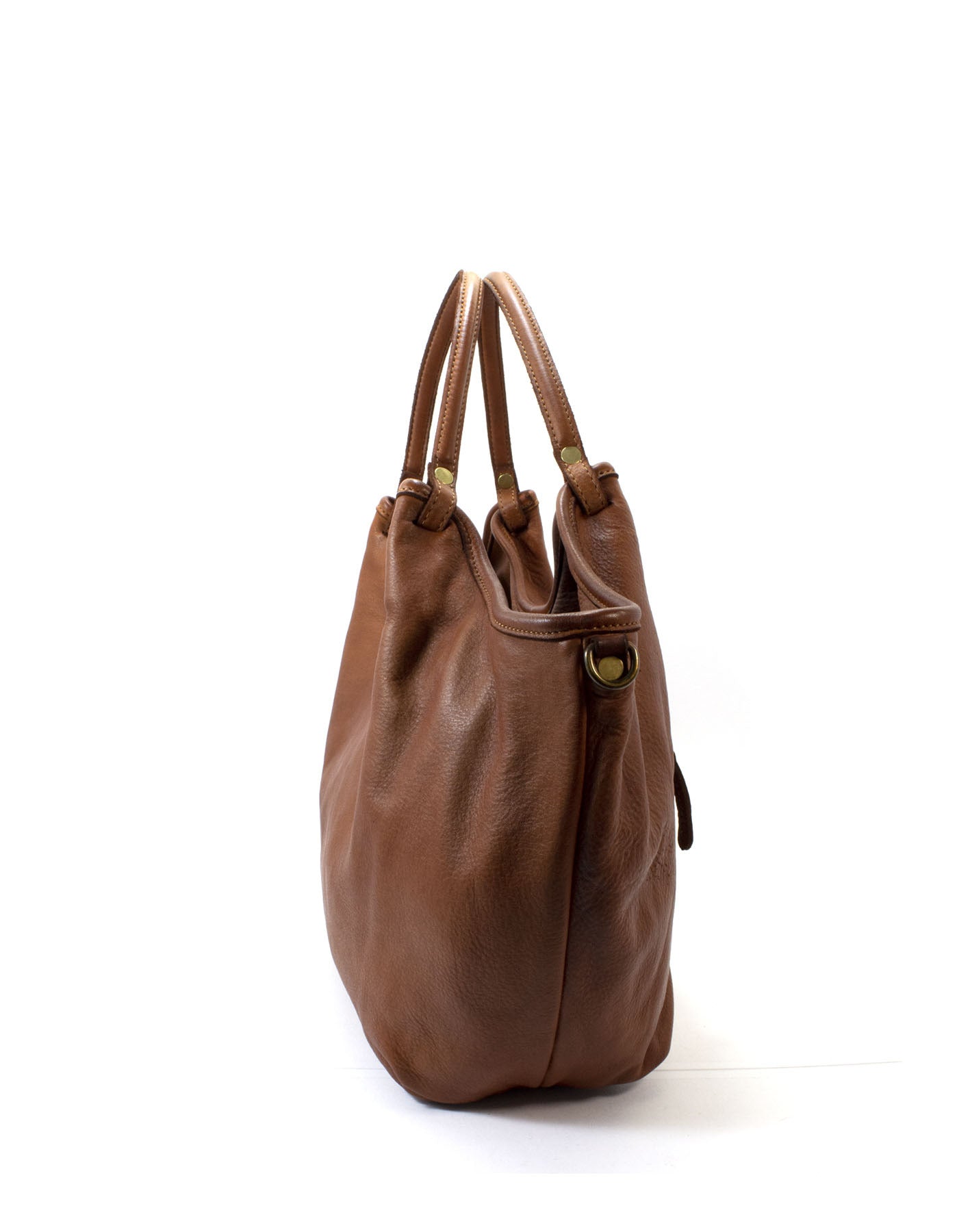 BZNA Bag Leandra Taupe Italy Damen Shopper Handtasche Schultertasche Tasche Leder - B Z N A
