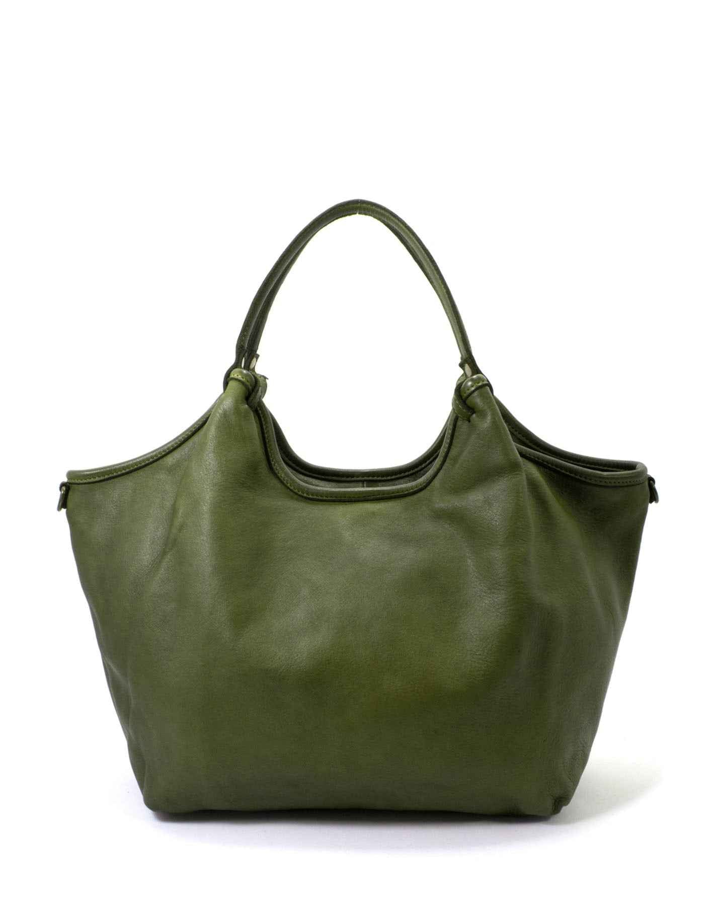 BZNA Bag Leandra Grün Italy Damen Shopper Handtasche Schultertasche Tasche Leder