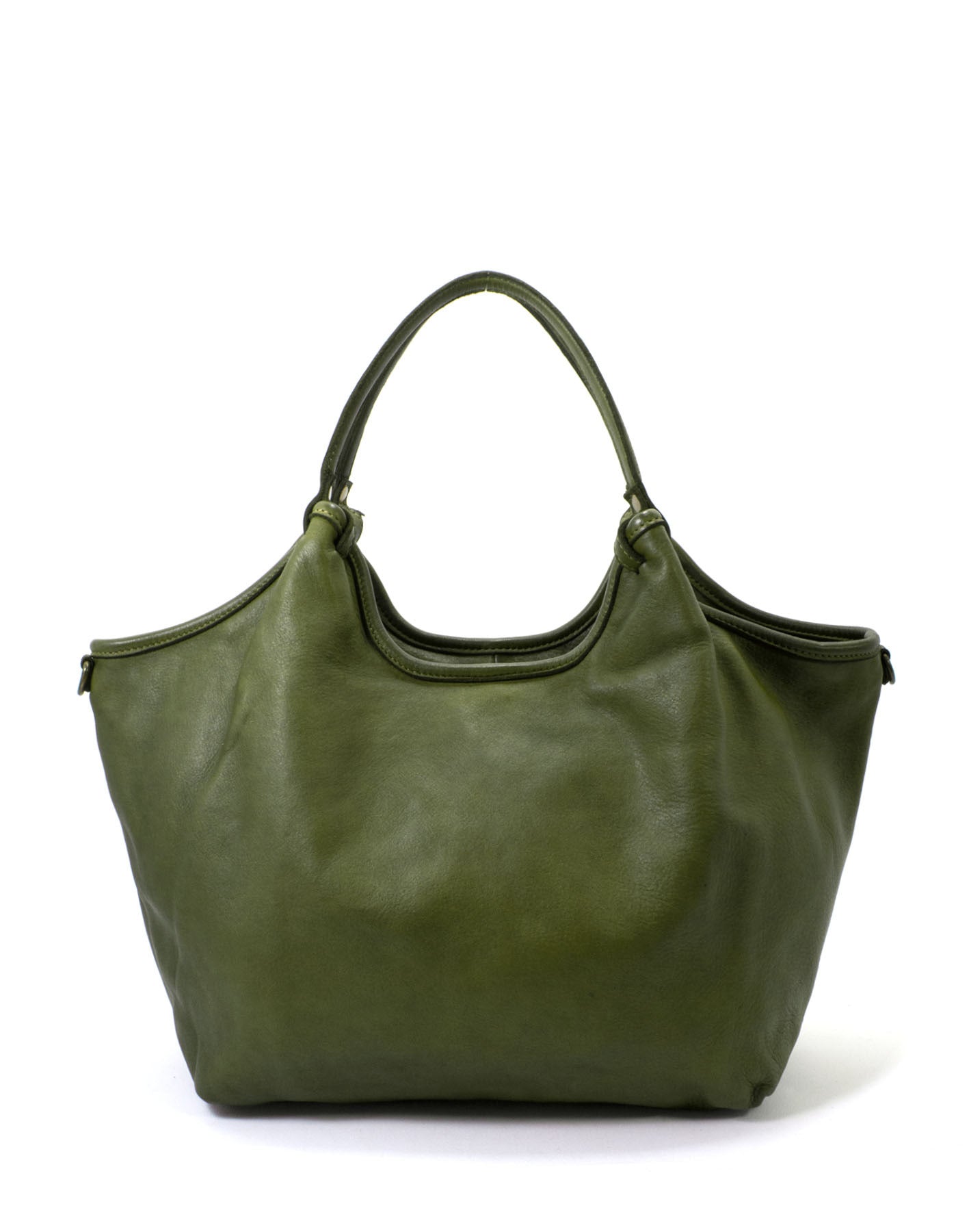 BZNA Bag Leandra Grün Italy Damen Shopper Handtasche Schultertasche Tasche Leder - B Z N A